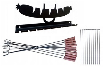 KIJKI NA OGNISKO NIERD 100cm10szt+WIESZAK+PODPÓRKI
