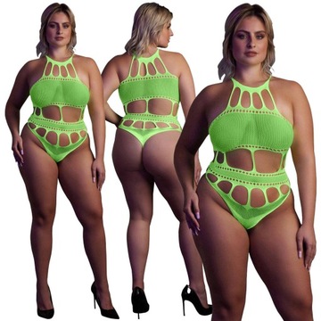 Sexy Niesamowiete Neonowe Body Ouch! 832 Green NEON XL/4XL