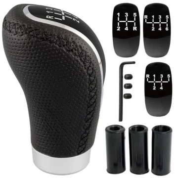 УНИВЕРСАЛЬНЫЙ АВТОМОБИЛЬ РУЧКА ПЕРЕКЛЮЧЕНИЯ ПЕРЕДАЧ ЧЕРНАЯ КОЖА 5 6-СТУПЕНЧАТЫЙ ТЮНИНГ