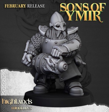 Dwarf Firespitter #1 - Minifaktura - Druk 3D