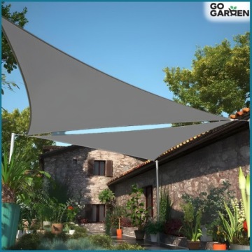 Садовый тент для террасы балкона серый графит навес 4х4х4м