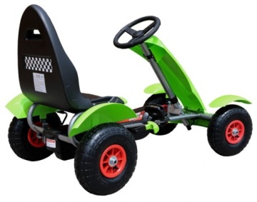 RACING XL GKART С ПЕДАЛЯМИ, ЗЕЛЕНЫЙ