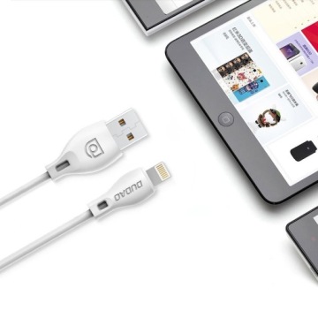 Dudao USB Lightning кабель 2.1A 1м белый