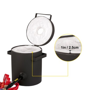 Печь для плавления пропана, 2 кг, цветные металлы, требуется немецкая вилка