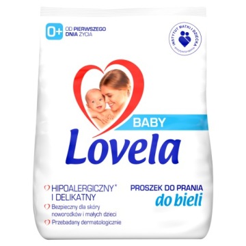 LOVELA Порошок Для Прання Білого 1,3 кг Гіпоалергенний для немовлят