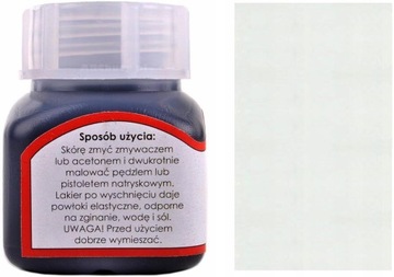 G10-01 BIAŁA FARBA RENOWACJA ODZIEŻY MOTOCYKLOWEJ