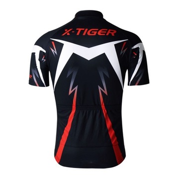 МУЖСКАЯ ВЕЛОСИПЕДНАЯ РУБАШКА С КОРОТКИМ РУКАВОМ, ДЫШАЩАЯ, X-TIGER 4XL