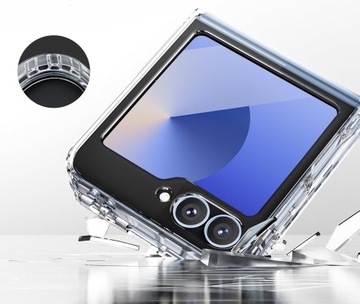 ETUI do SAMSUNG GALAXY Z FLIP 6 CLEAR ANTI-SHOCK +2X SZKŁO HARTOWANE