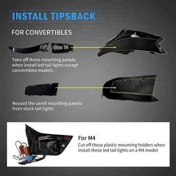 ВЛАНД OLED BMW M4 купе Grand 4er F32 F33 F82 F83