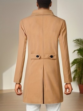 ЭЛЕГАНТНОЕ МУЖСКОЕ ДЛИННОЕ ОСЕННЕЕ ЗИМНЕЕ ПАЛЬТО