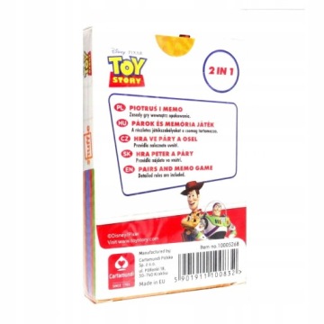 TOY STORY Karty dla Dzieci do Grania Piotruś TANIO