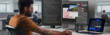 Многопортовая профессиональная док-станция с блоком питания USB-C и двойным HDMI-концентратором