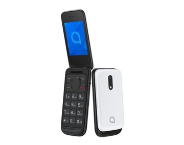 Белый телефон ALCATEL 2057 с двумя SIM-картами