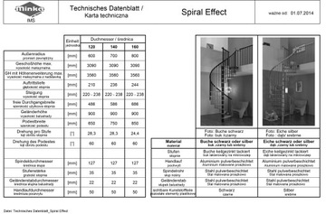 АКЦИЯ!Винтовая лестница, SPIRAL EFFECT/Бук Ø140
