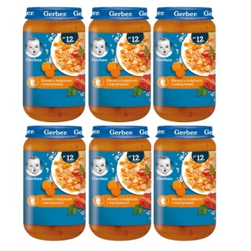 Gerber Risotto z indykiem i warzywami 6x250g