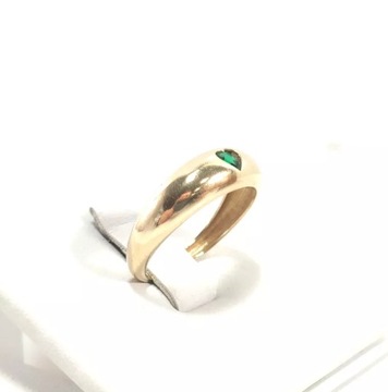 УНИКАЛЬНОЕ ЗОЛОТОЕ КОЛЬЦО С ЦИРКОНИЕМ 1,53Г P585 R14