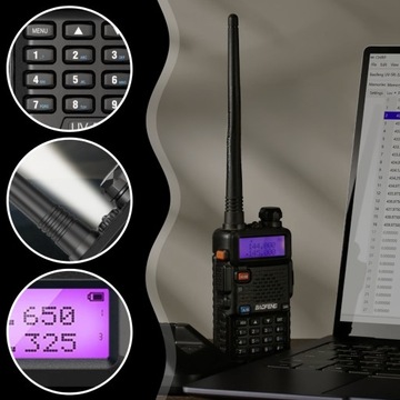 BAOFENG UV-5R 8W PMR FM РАЦИЯ РАДИОТЕЛЕФОН + ТРУБКА