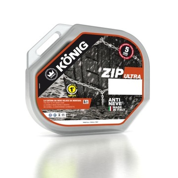 Łańcuchy śniegowe König Zip Ultra 9 gr.90 195/80/14 205/70/14 195/70/15