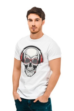 Koszulka T-shirt Męski CZACHA CZASZKA WZORY - XL
