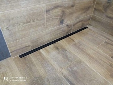 Flat slim odpływ liniowy 80 cm czarne DN50