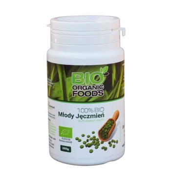 Młody Jęczmień BIO TABLETKI 280 g suplement diety BIO Organic Foods