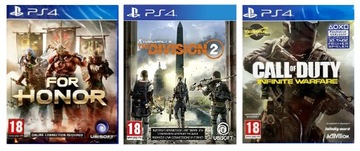 PS4 FOR HONOR / DIVISION 2 / INFINITE WARFARE