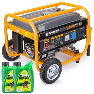 Agregat PRĄDOTWÓRCZY Generator 3000W 230V AVR Koła