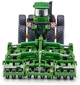 SIKU 1856 TRAKTOR JOHN DEERE + ZESTAW DO ORKI 1:87