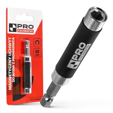 KOŃCÓWKA DO BITÓW Z PROWADNICĄ PRZEDŁUŻKA ADAPTER DO WKRĘTARKI 80MM HEX 1/4