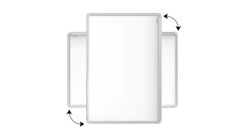 Магнитная доска 120x100 алюминиевая рамка + бесплатные подарки