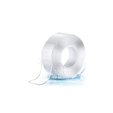 MOCNA TAŚMA dwustronna TAŚMA NANO TAPE GRUBA WIELOKROTNEGO UŻYTKU 3cm x 3m