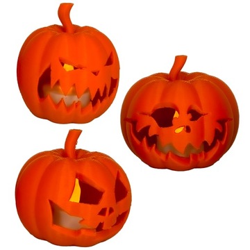 DYNIE ZE ŚWIECZKAMI OZDOBA HALLOWEENOWA