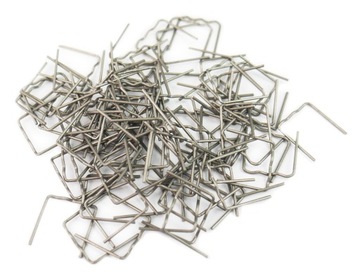 Zszywki do plastiku RS18C 100 sztuk płaskie Mała fala 0,8 mm Przycięte