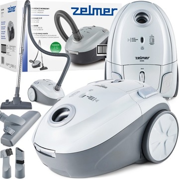 ODKURZACZ WORKOWY ZELMER EDEK UNIWERSALNA SZCZOTKA 2w1 + KOŃCÓWKI ECO 800W
