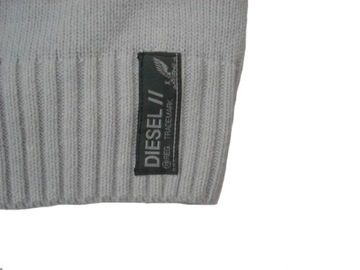 DIESEL JEANS Szary Kardigan z Naszywką r M/L