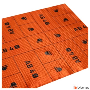 БУТИЛОВЫЙ БИТУМИНАЛЬНЫЙ ЗВУКОВОЙ МАТ 75х50см толщиной 4 мм сельскохозяйственная машина