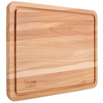Deska do krojenia z drewna naturalna serwowania serów przekąsek 30,5x22,5cm