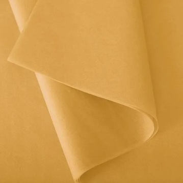 Bibuła ozdobna GŁADKA do pakowania ŻÓŁTA 50cm x 75cm EKOLOGICZNA 240szt.