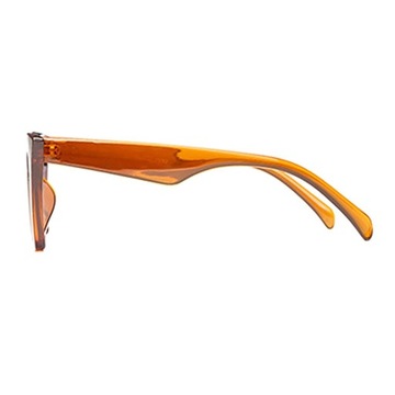 Damskie męskie lustrzane okulary przeciwsłoneczne UV400 pomarańczowe