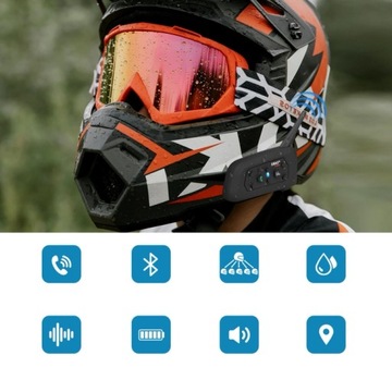 INTERKOM MOTOCYKLOWY EJEAS V6 PRO USB-C 2024 Bluetooth 5.1 na kask