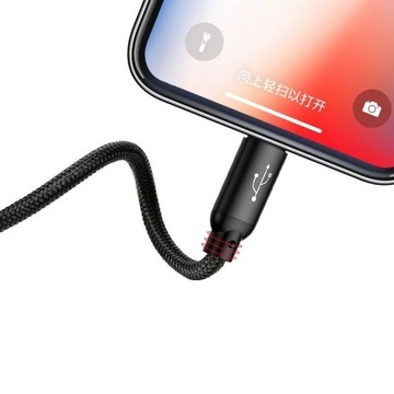 USB-кабель Baseus USB-C/Lightning/Micro 3,5 А, 0,3 м