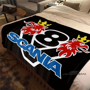 Koc Ciężarówka Scania rzuca koc miękki i wygod