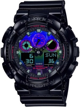 Casio Zegarek Casio G-Shock GA-100RGB-1AER