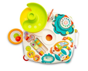 РАЗВИВАЮЩИЙ СТОЛ ИНТЕРАКТИВНЫЙ СТОЛИК TOYZ С ИГРУШКАМИ ПОГРЕМКИ МУЗЫКА