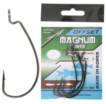Haczyki offsetowe Flagman Magnum - 8/0 - 3szt
