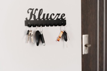 Ключница с надписью Keys, черная