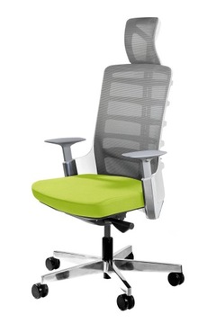 Fotel SPINELLY musztardowy Biurowy Krzesło Ergonom