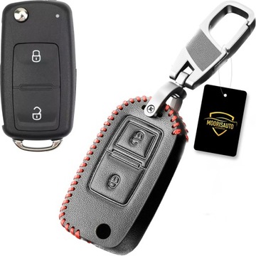 Skórzane etui pokrowiec na kluczyk VW Passat Golf T5 SKODA Rapid SEAT Leon