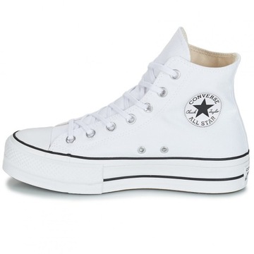 Converse buty trampki damskie wysokie białe platforma 560846C 35