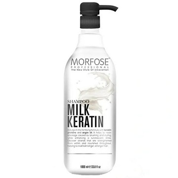MORFOSE MILK KERATIN SZAMPON MLECZNY Z KERATYNĄ DO WŁOSÓW PROTEINY 1000ML